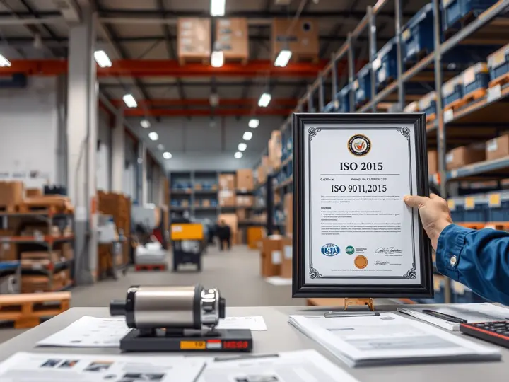 ISO 9001:2015认证证书展示